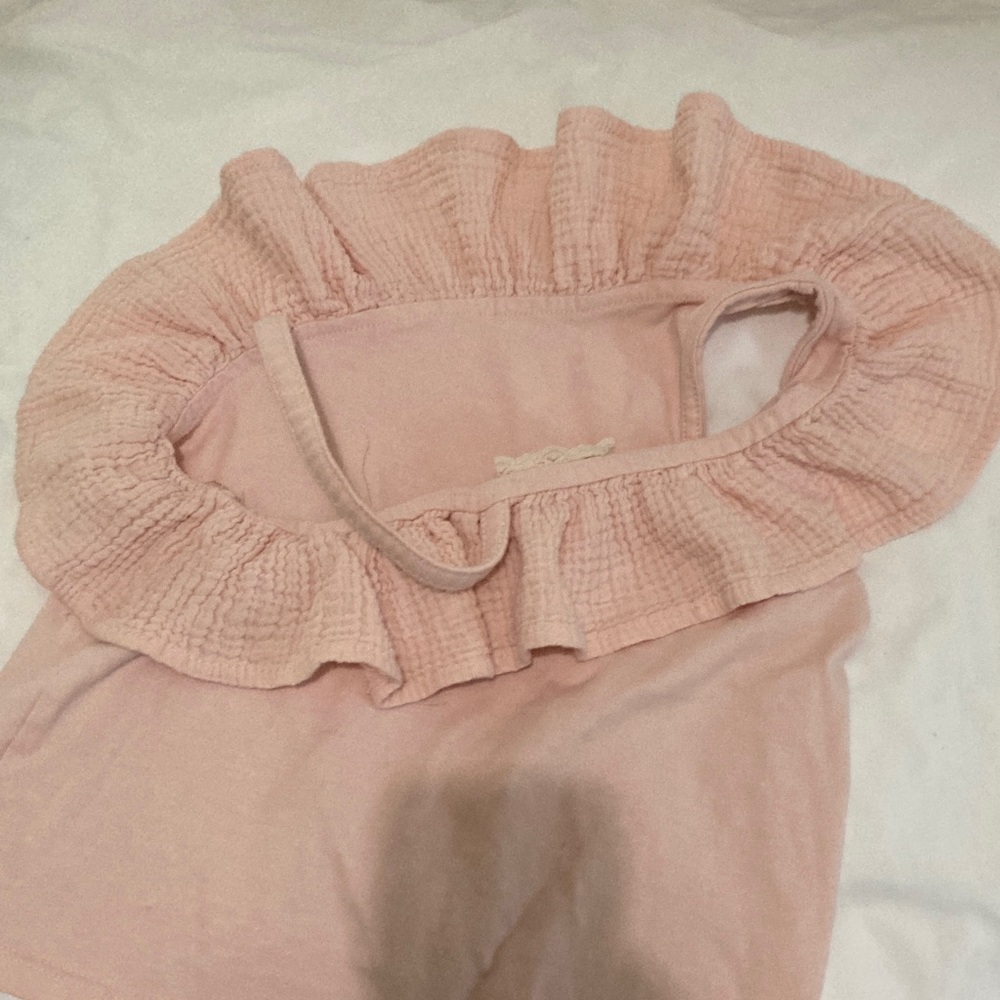 Pink Off-The-Shoulder Ruffled Top - Picture 6 of 14